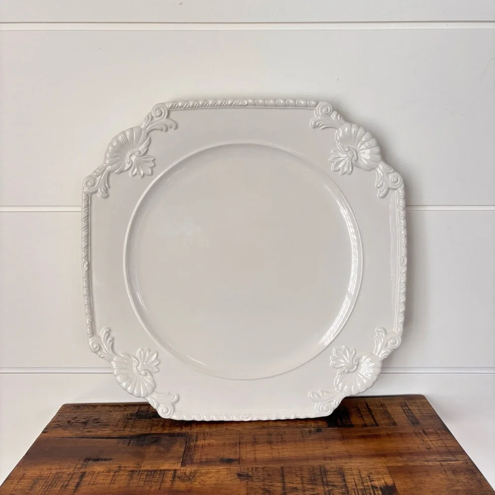 SMG1 by SAN Marco Service Plate {Charger} White 12 7/8